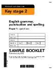 KS2 SATs Papers Free | Year 6 Past Papers, Mark Schemes & Analysis Tools 54 2015 KS2 GPS Sample